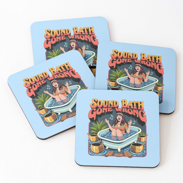 Item preview, Sound Bath Gone Wrong: Retro Psychedelic & Humor Graphic  designed and sold by Vintagenaut Co..