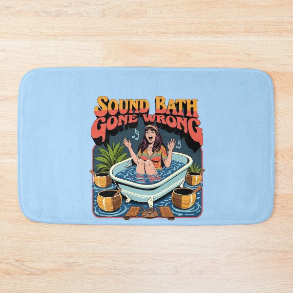 Item preview, Sound Bath Gone Wrong: Retro Psychedelic & Humor Graphic  designed and sold by Vintagenaut Co..