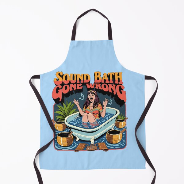 Item preview, Sound Bath Gone Wrong: Retro Psychedelic & Humor Graphic  designed and sold by Vintagenaut Co..
