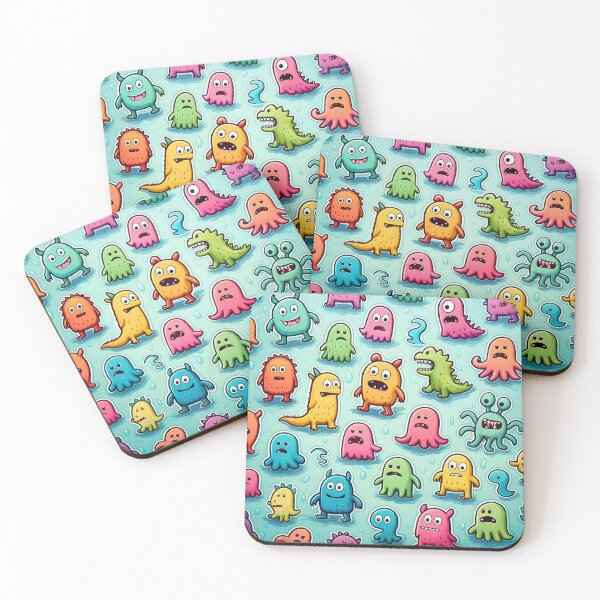 Item preview, Water Monsters Pattern designed and sold by ArtFactoryAI.