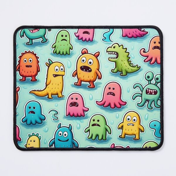 Item preview, Water Monsters Pattern designed and sold by ArtFactoryAI.