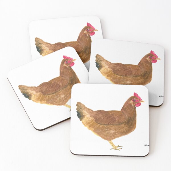 Item preview, Brown hen watercolor  designed and sold by Monika Howarth.