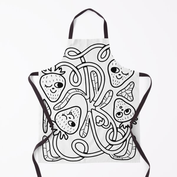 Item preview, Cheeky Strawberries, Black and White designed and sold by madebymccluskey.