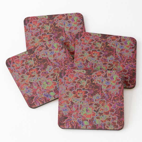 Item preview, Red floral abundance designed and sold by Marju Rose.