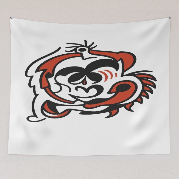 Item preview, Red Echo – Face of the Lines designed and sold by artbyefi.