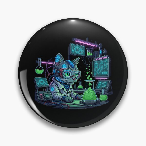 Item preview, Cybernetic Alchemist - Laboratory Cat designed and sold by DMNindustries.