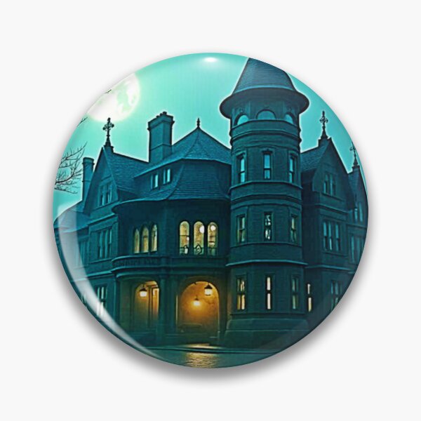 Item preview, Eerie Victorian Mansion Moonlight designed and sold by Health And Fitness Posts e-Store.
