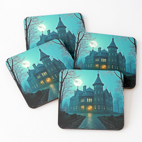 Item preview, Eerie Victorian Mansion Moonlight designed and sold by Health And Fitness Posts e-Store.
