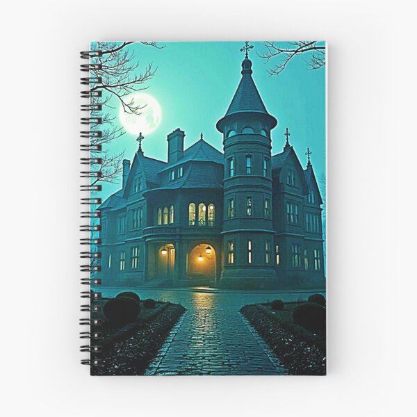 Item preview, Eerie Victorian Mansion Moonlight designed and sold by Health And Fitness Posts e-Store.