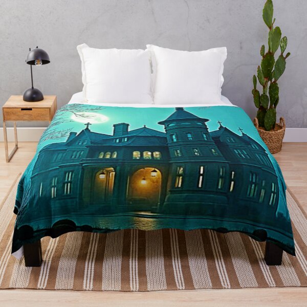 Item preview, Eerie Victorian Mansion Moonlight designed and sold by Health And Fitness Posts e-Store.