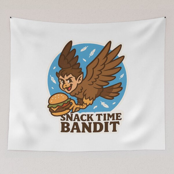 Item preview, Snack Time Bandit - Harpy designed and sold by Cheerioza.
