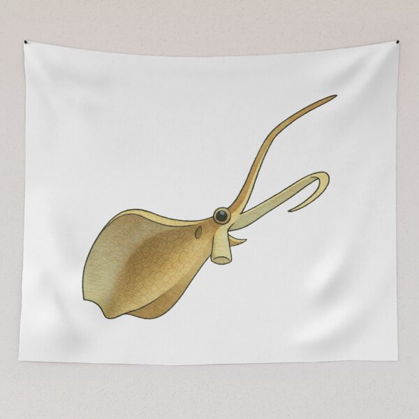 Item preview, Nectocaris Illustration, Prehistoric Cambrian Cephalopod-Like Creature Art designed and sold by Vendeloc.