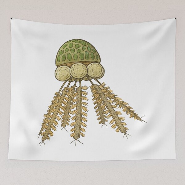 Item preview, Graptolite Illustration, Prehistoric Colonial Cambrian Animal Art designed and sold by Vendeloc.