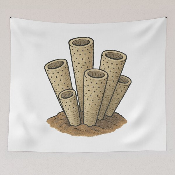 Item preview, Archaeocyatha Illustration, Prehistoric Cambrian Reef Sponge Art designed and sold by Vendeloc.
