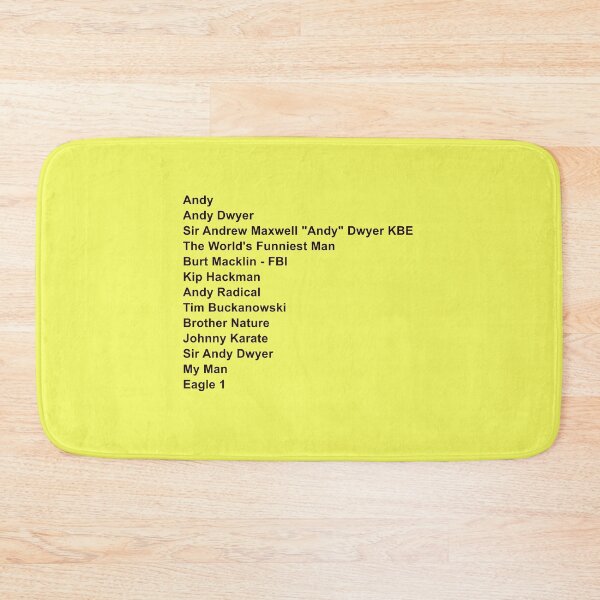 Item preview, Andy Dwyer Aliases – Parks and Recreation Funny Quote Design designed and sold by from here 2 mars.