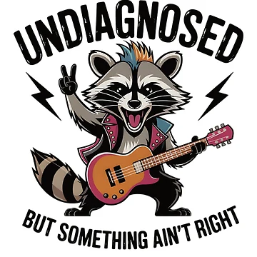 Artwork thumbnail, Unhinged Rocking Racoon by BuxomBabe21