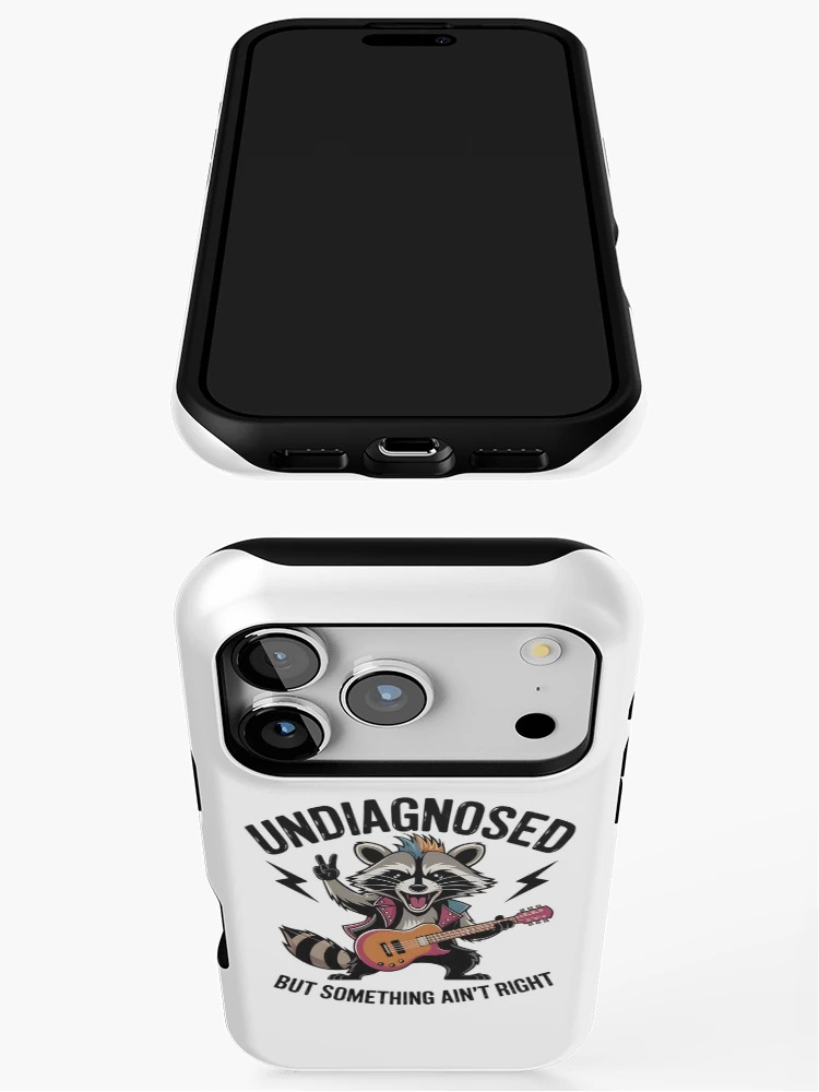 Thumbnail 3 of 4, iPhone Case, Unhinged Rocking Racoon designed and sold by BuxomBabe21.