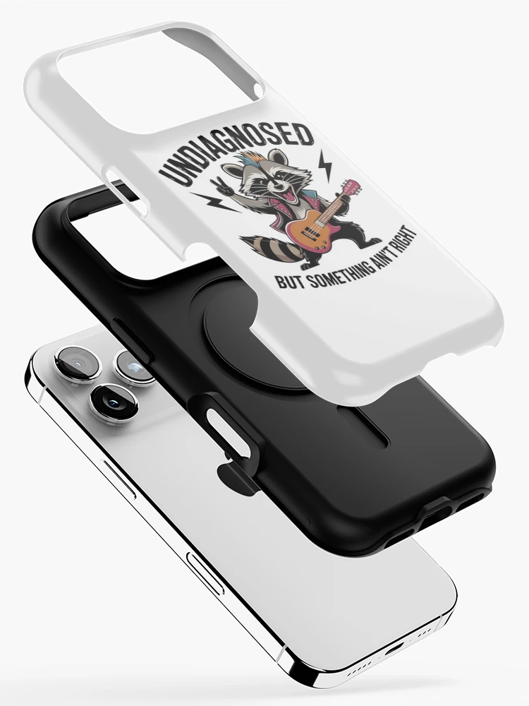 Thumbnail 2 of 4, iPhone Case, Unhinged Rocking Racoon designed and sold by BuxomBabe21.