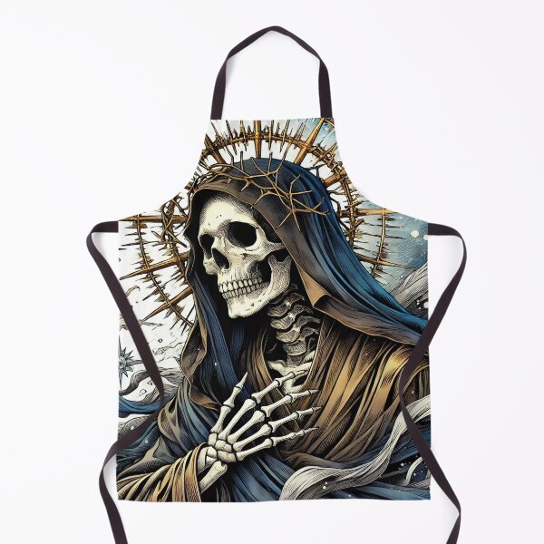 Item preview, Thorn Crown – Gothic Skeleton Saint Artwork designed and sold by OldGhostPrints.