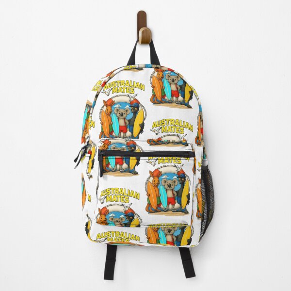 Item preview, Australian Mates Surfing Animals – Koala Kangaroo Emu with Surfboards designed and sold by Michael van der Hoorn.