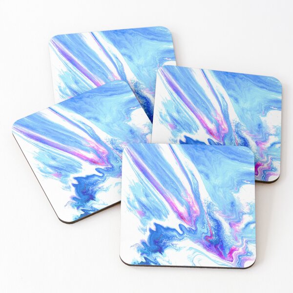 Item preview, Flowing Mermaid Palette Art Print - Abstract Acrylic Dutch Pour designed and sold by marbledmoonart.