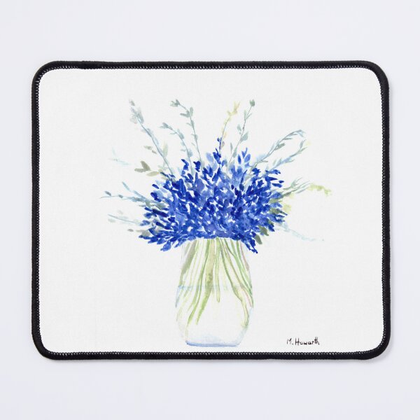 Item preview, Blue flowers designed and sold by Artbymonika.