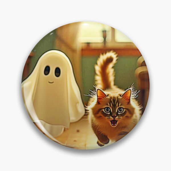 Item preview, Funny Kitten Spooky Friend designed and sold by Health And Fitness Posts e-Store.