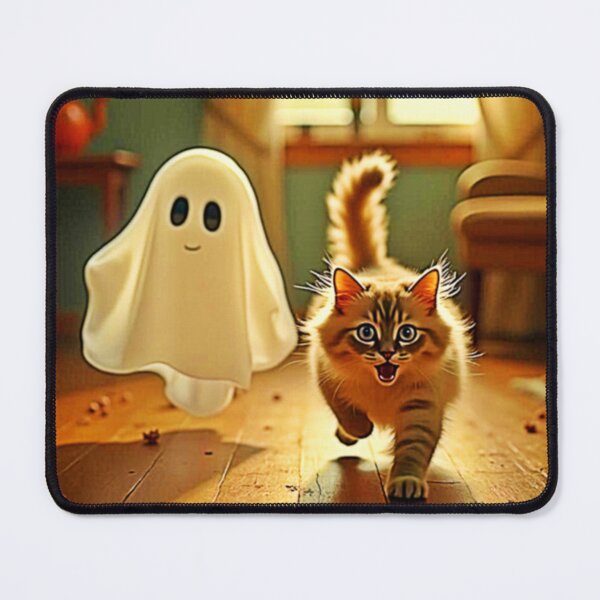 Item preview, Funny Kitten Spooky Friend designed and sold by Health And Fitness Posts e-Store.