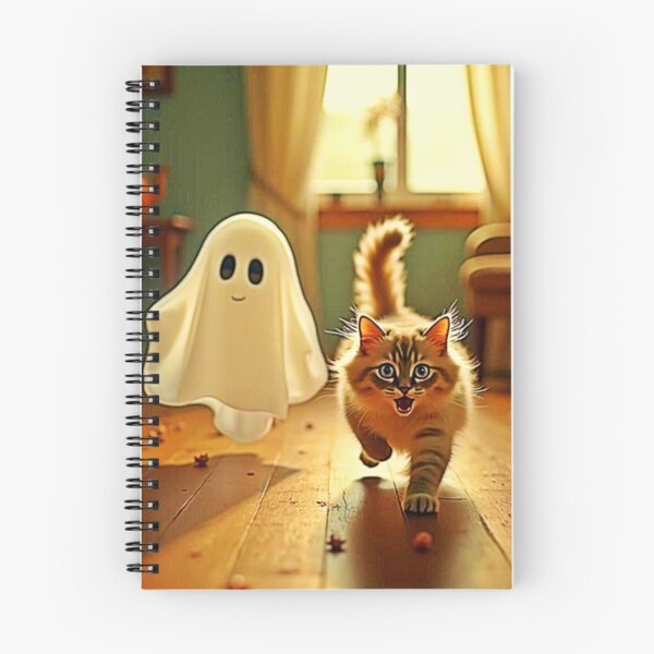 Item preview, Funny Kitten Spooky Friend designed and sold by Health And Fitness Posts e-Store.