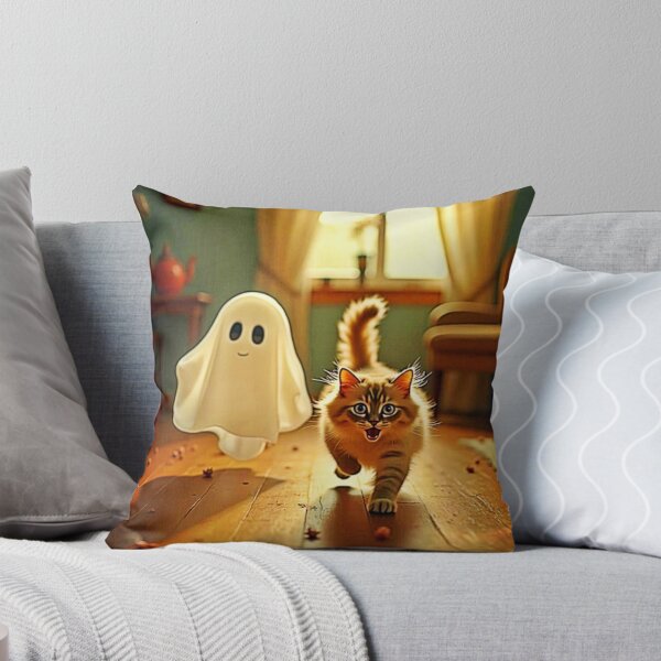 Item preview, Funny Kitten Spooky Friend designed and sold by Health And Fitness Posts e-Store.