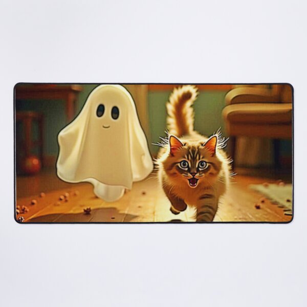 Item preview, Funny Kitten Spooky Friend designed and sold by Health And Fitness Posts e-Store.