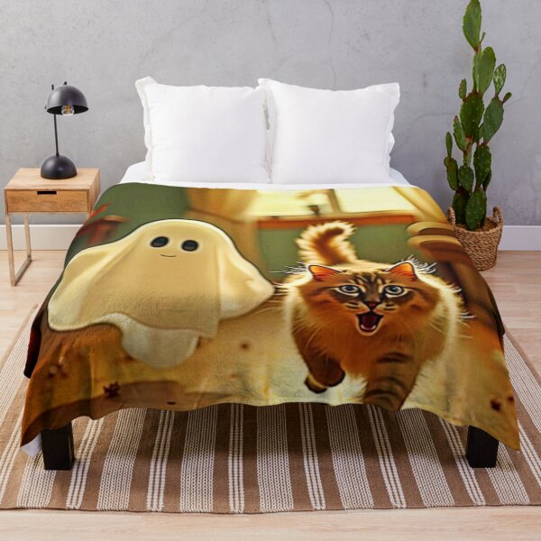 Item preview, Funny Kitten Spooky Friend designed and sold by Health And Fitness Posts e-Store.
