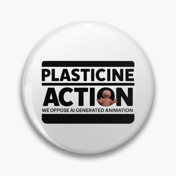 Item preview, Plasticine Action We Oppose AI Generated Animation designed and sold by SnarkoClothes.