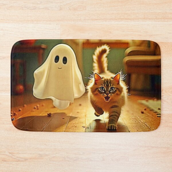 Item preview, Funny Kitten Spooky Friend designed and sold by Health And Fitness Posts e-Store.