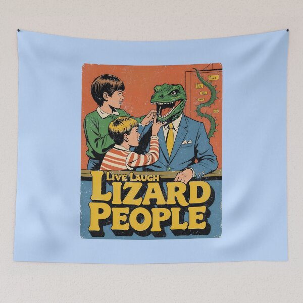 Item preview, Live, Laugh, Lizard People - Funny Retro Conspiracy Design designed and sold by Vintagenaut Co..