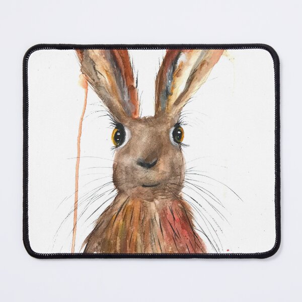 Item preview, Brown hare animal watercolour painting designed and sold by Monika Howarth.