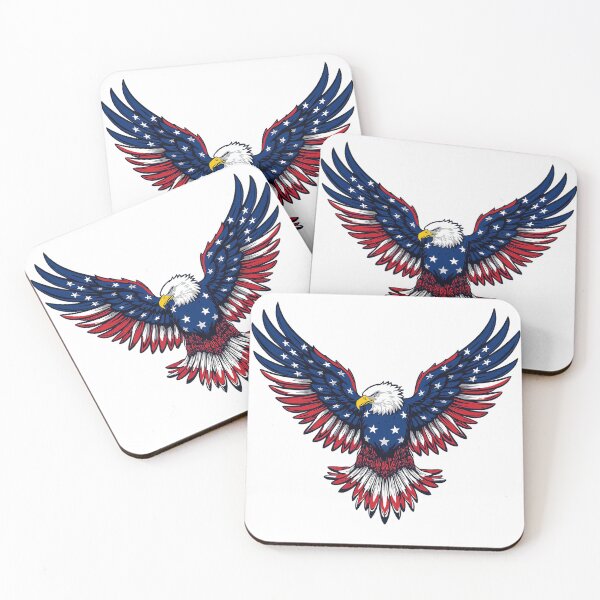 Item preview, American Bald Eagle – Stars and Stripes USA Flag Design designed and sold by zeben design.