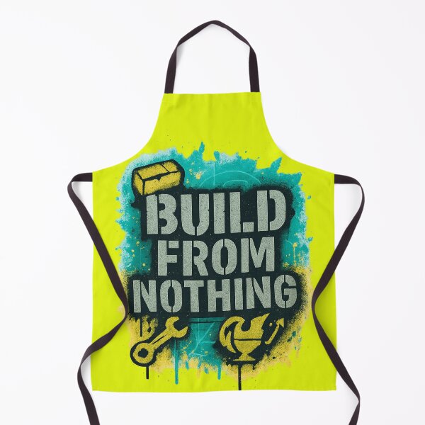 Item preview, Build From Nothing – Grunge Graffiti Stencil Motivation designed and sold by RedHow.