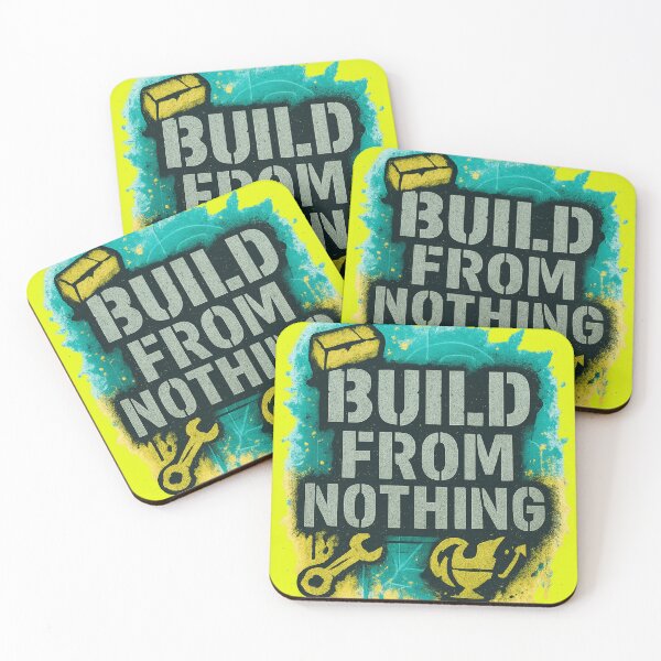 Item preview, Build From Nothing – Grunge Graffiti Stencil Motivation designed and sold by RedHow.