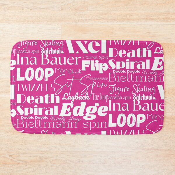 Item preview, Figure Skating Words- Subway Style Print- Magenta  designed and sold by PD-Skating.