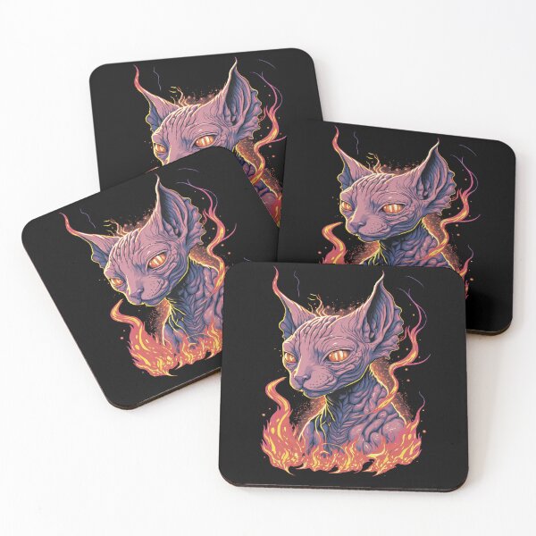 Item preview, Infernal cat designed and sold by NewOldArtsy.