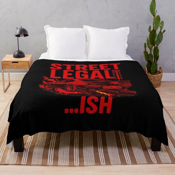 Item preview, Street Legal Ish Funny Drag Racing Muscle Car Burnout designed and sold by CarantinedChaos.