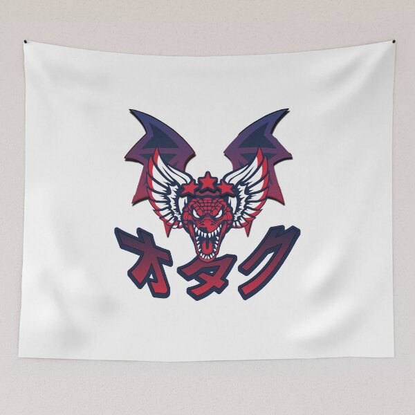 Item preview, Otaku Dragon | Fierce Japanese Geek & Anime Mascot Design designed and sold by NSB-Design.