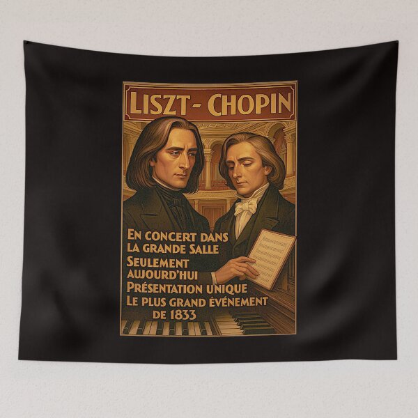 Item preview, Liszt and Chopin The Music Gods #1 designed and sold by Helios Be. Lavsh.