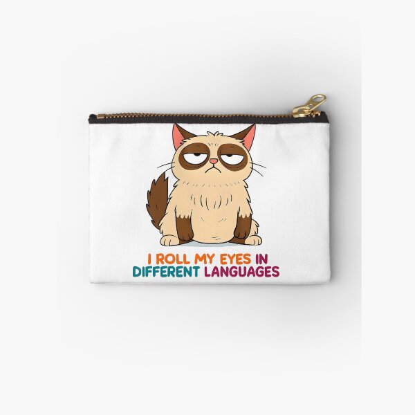 Item preview, Humorous Cat rolling its eyes designed and sold by stampacreates.