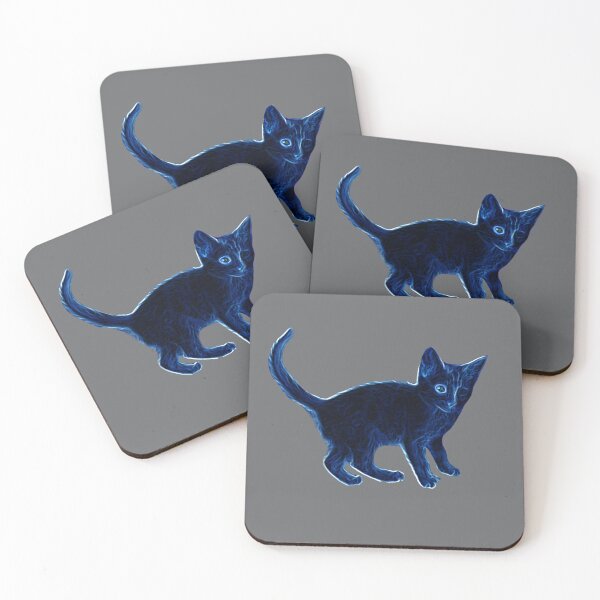 Artikelvorschau, Blue glow kitten entworfen und verkauft von Marju Rose.