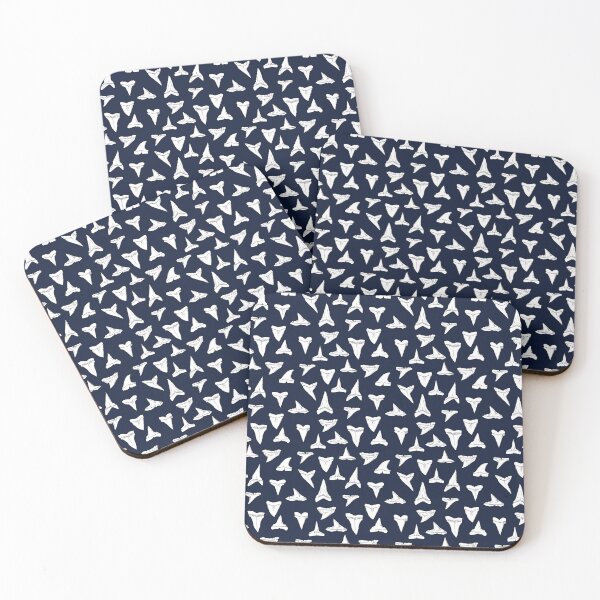 Item preview, SHARK TEETH names poster x30-navy blue designed and sold by BEATRIZ ABAITUA.