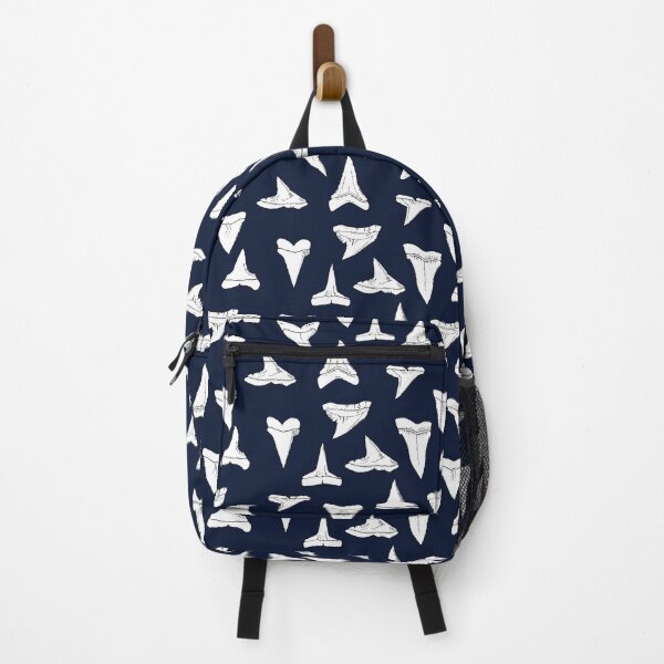 Item preview, SHARK TEETH names poster x30-navy blue designed and sold by BEATRIZ ABAITUA.
