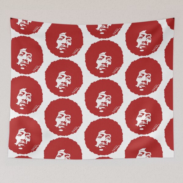 Item preview, Red Retro Funk Portrait – Bold Afro Silhouette Art designed and sold by byDuck.