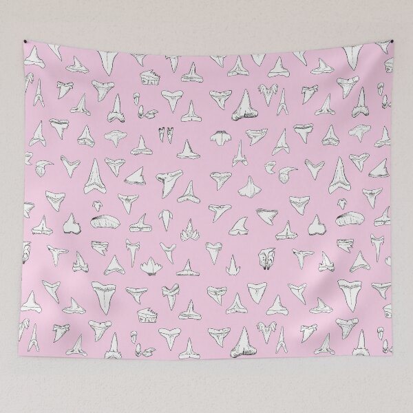 Item preview, SHARK TEETH names x30-light pink designed and sold by BEATRIZ ABAITUA.